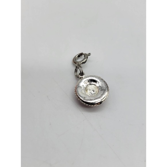 Sterling Silver Red Hat Bracelet Charm Some Flaws Please Read - Picture 2 of 6